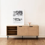 TV-stand NOBLE with sliding doors - Radis