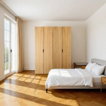 Radis Furniture wardrobe NOBLE 4 doors Oak veneered plywood