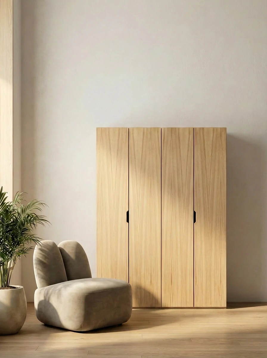 Radis Furniture wardrobe NOBLE 4 doors Oak veneered plywood