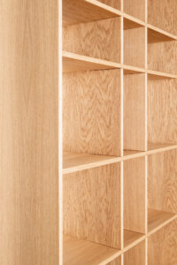 RADIS shelf GRID oak veneered