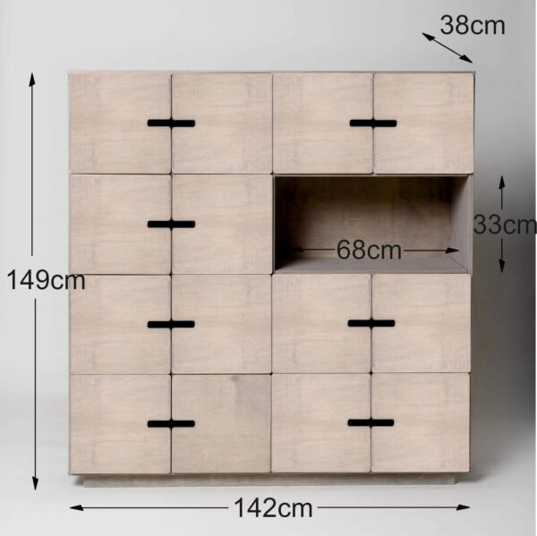 Radis sideboard PIX 4x4 with dimensions