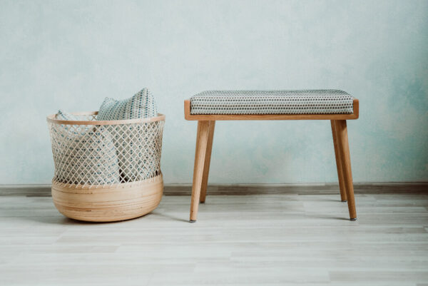 Radis stool IO Oak fabric Nyala Brown