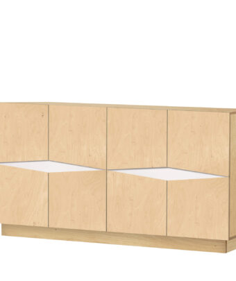 Radis sideboard LOXI 2x4 Light Oak White Osmo