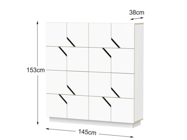 Radis sideboard MAZE 4x4 with dimensions
