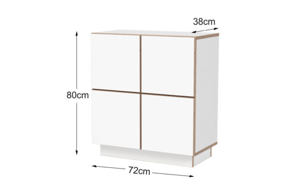Radis sideboard BOXY 2x2 with dimensions