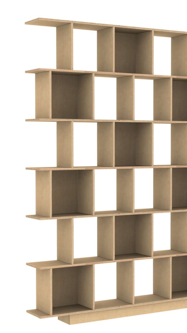 RADIS shelf BOXY L Medium Oak oilwaxed birch plywood no doors