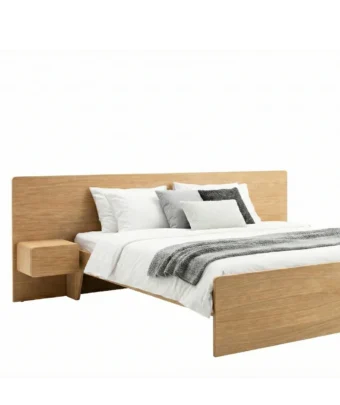 Radis Furniture bed MASTER Oak veneered plywood