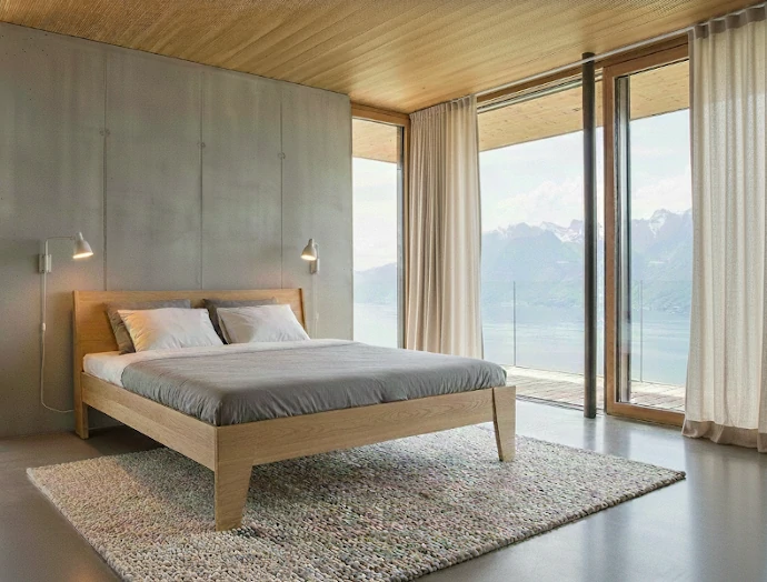 Radis Furniture bed HUH Oak veneered plywood