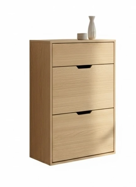 Radis_shoe_storage_cabinet_NOBLE_Oak_veneered_plywood_white_background