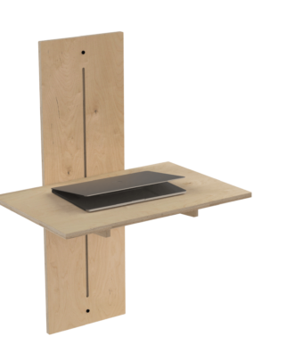 Radis adjustable height wall desk WUP
