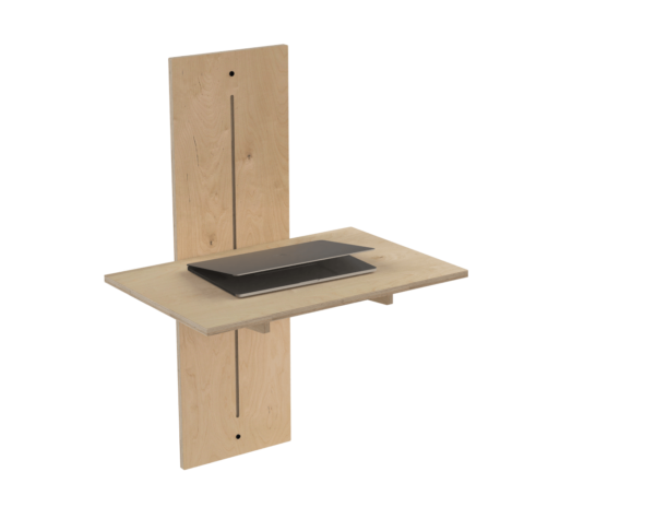 Radis adjustable height wall desk WUP