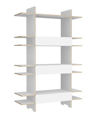 Radis shelf PAGODA white HPL plywood