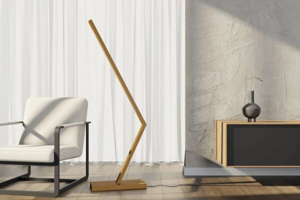 Radis floor lamp BOW oak