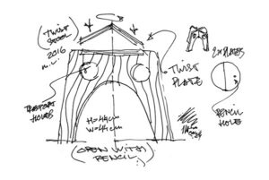 Radis stool TWIST sketch