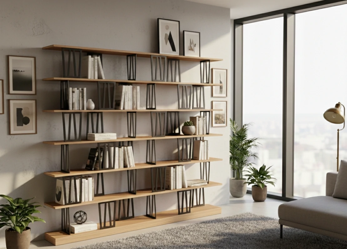 Radis Furniture shelf SALU L Oak veneered plywood