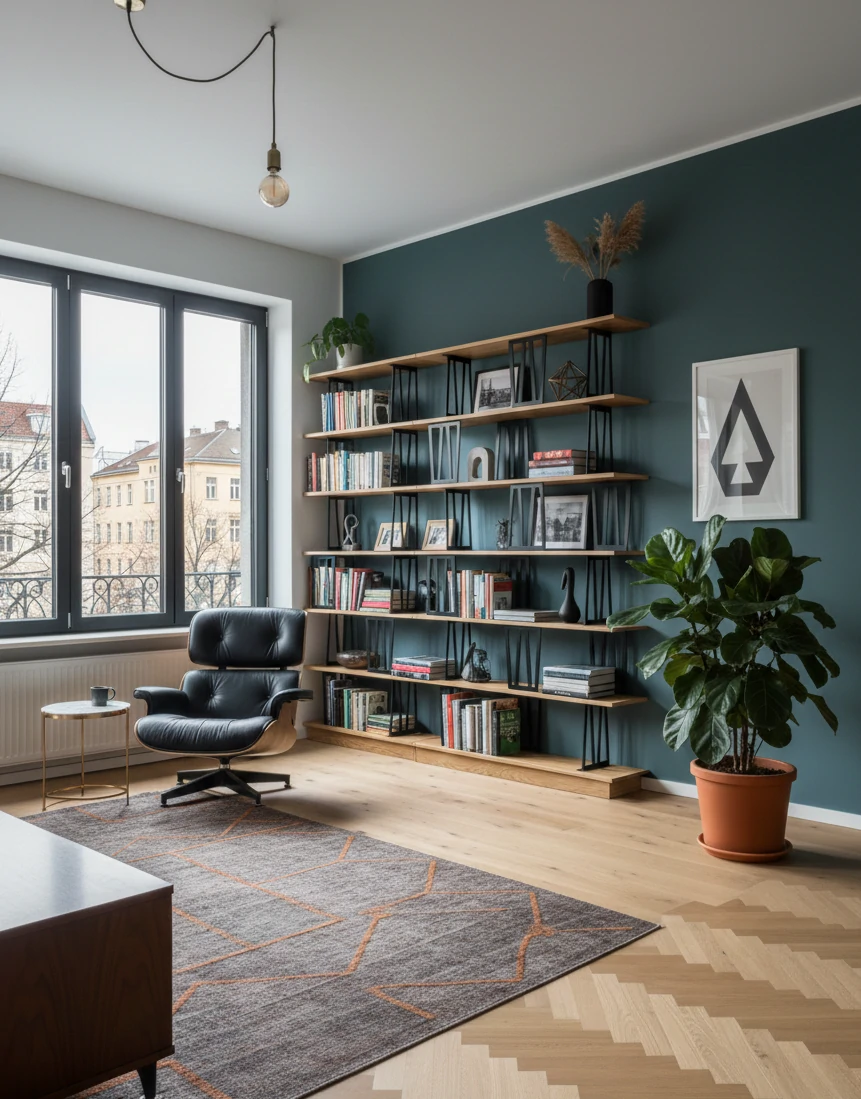 Radis Furniture shelf SALU L Oak veneered plywood